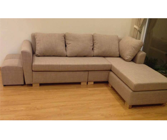 sofa nỉ 250 cm màu ghi 